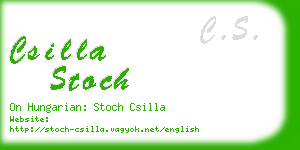 csilla stoch business card